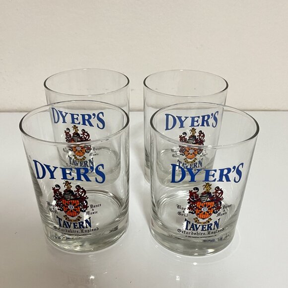 DYER'S Bar & Grill, Dance & Music TAVERN DRINKING GLASSES (LOT OF 4) Preowned - Picture 5 of 6